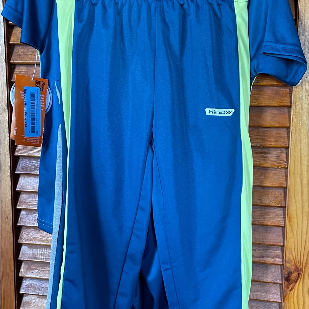 NWT Boys size 5/ 6 Three piece set Hind blue green